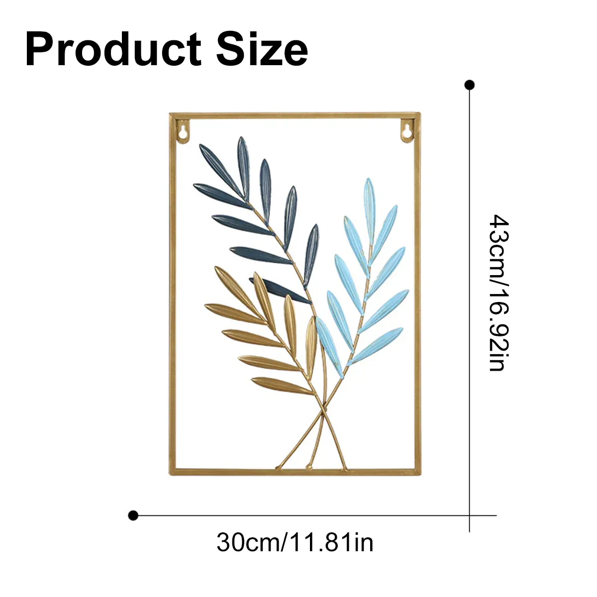 Modern Light Luxury Metal Wall Hanging Dining Living Room Bedroom Porch Decor — image 3