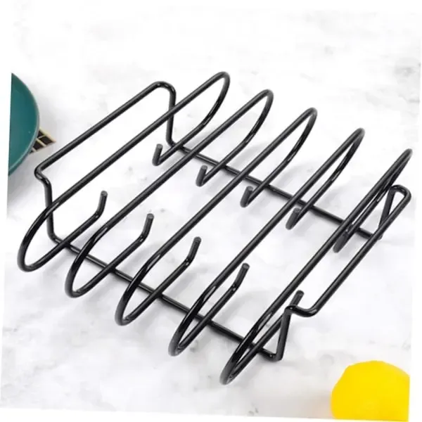 Portable Stainless Steel Grill Rack, Heat-Resistant Easy-Clean Cooking Grate for Camping, Picnics and Backyard Grilling, Black โ image 5
