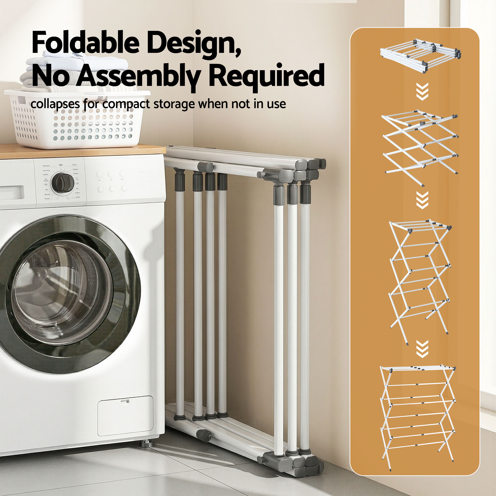 Artiss Clothes Rack Foldable Airer Drying Rack Portable No Assembly Required — image 5
