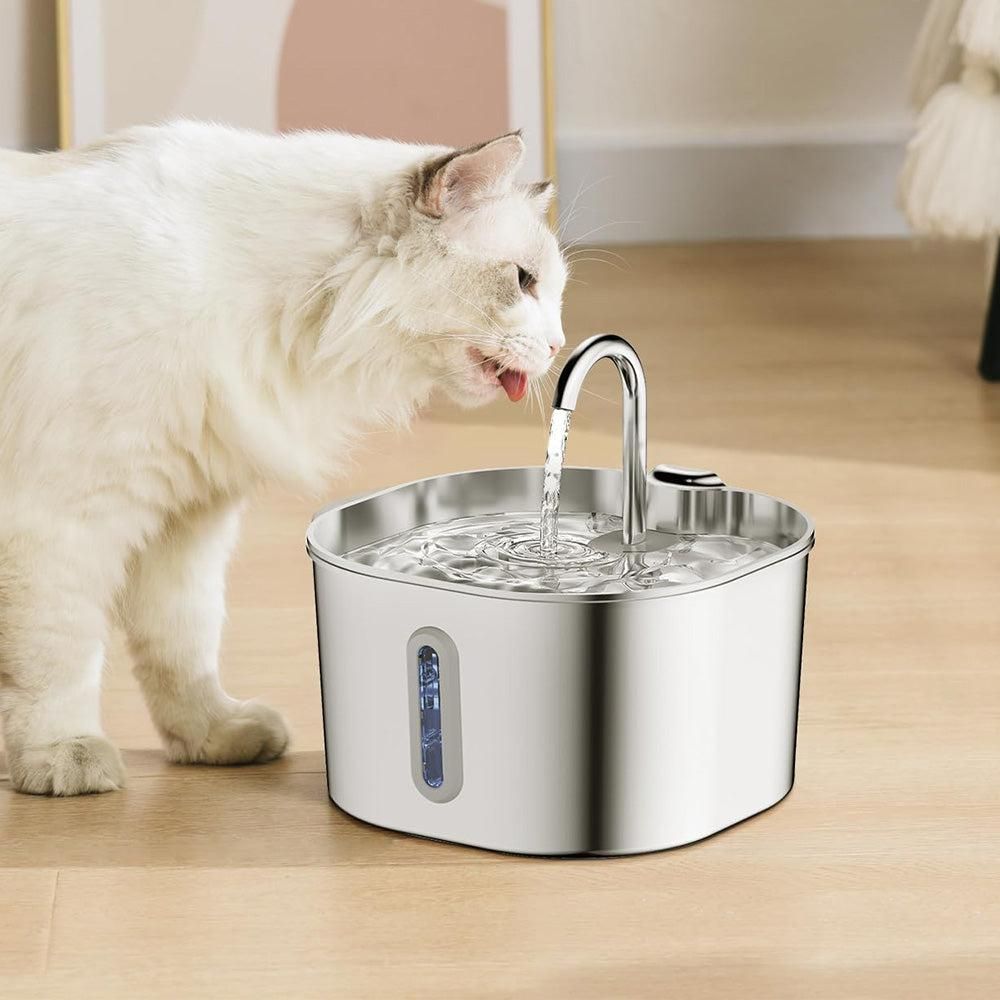 USB 2.2L Stainless Steel Pet Water Fountain for Cats and Small Dogs — image 6