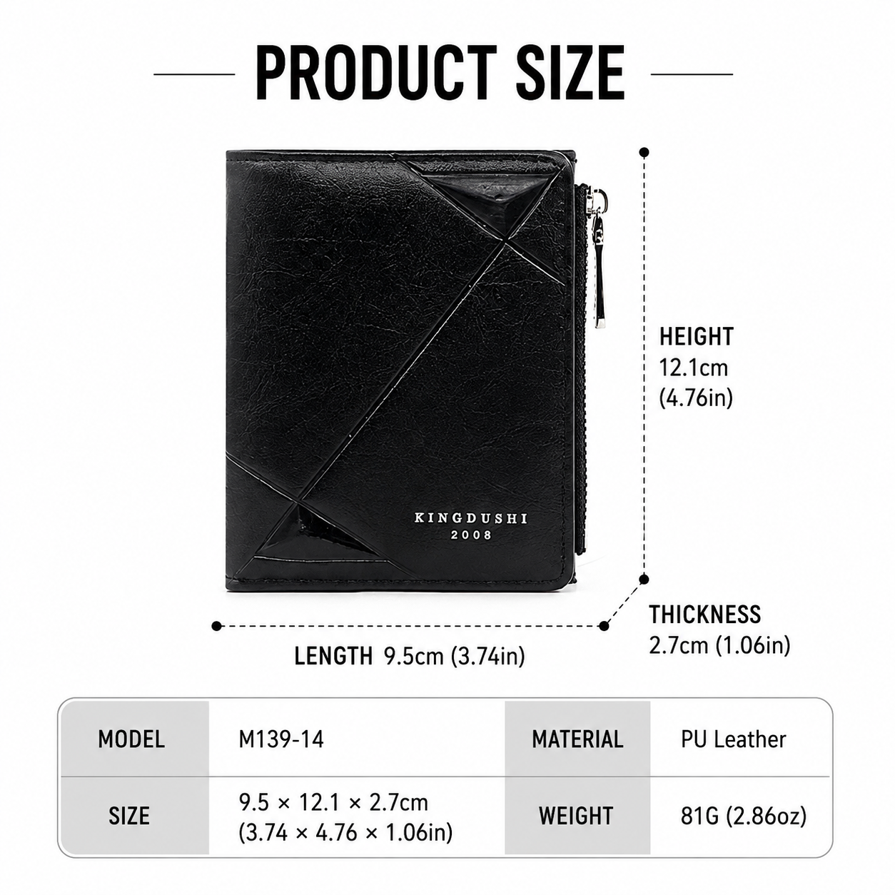 Coffee Mens Diamond Quilted Leather Bifold Wallet - Anti Theft Zippered Coin Purse for Cards Bills Coins and ID Photos, Australian Father's Day Gift — image 3