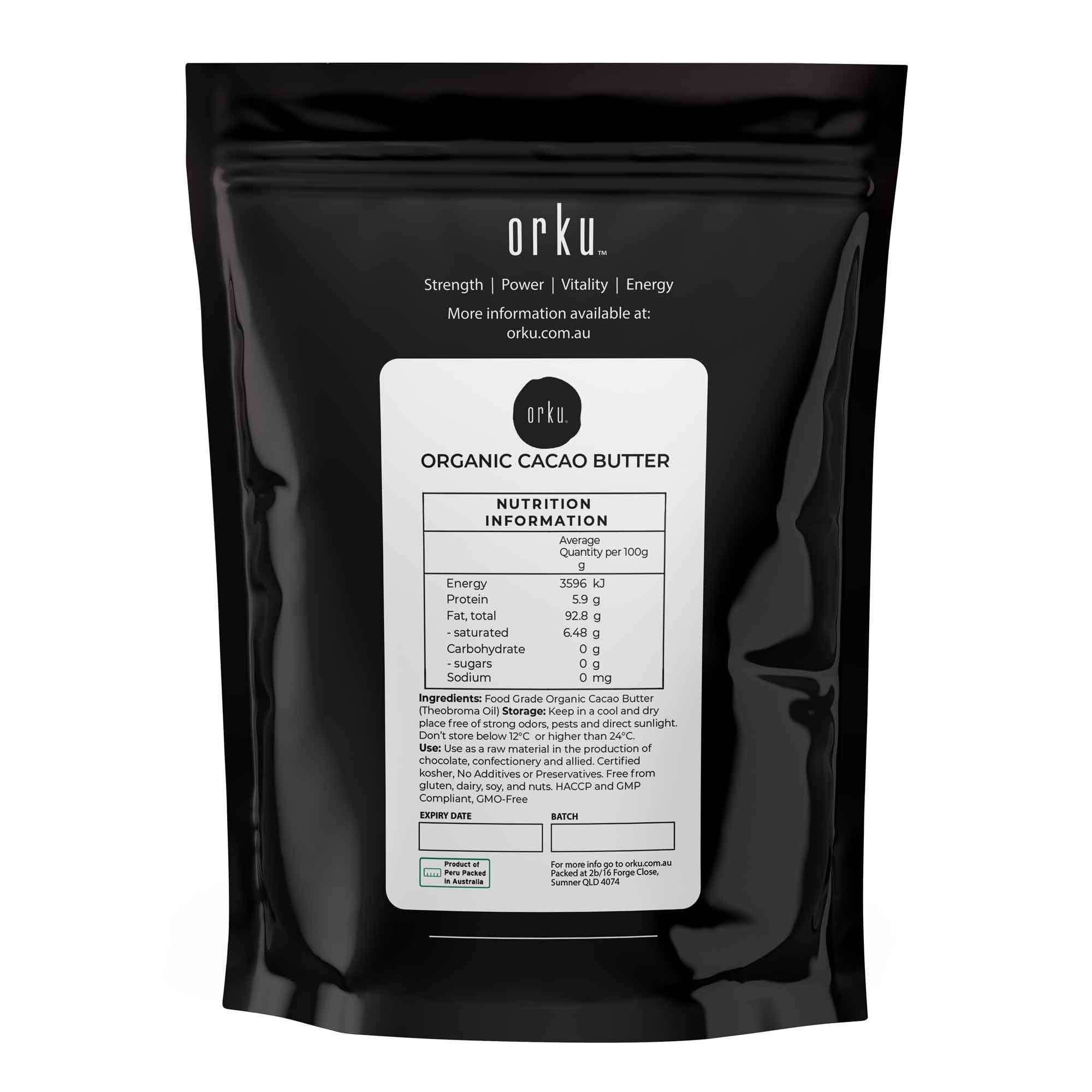 2Kg Organic Cacao Butter - Cold Pressed Raw Natural Food Grade Blocks — image 2