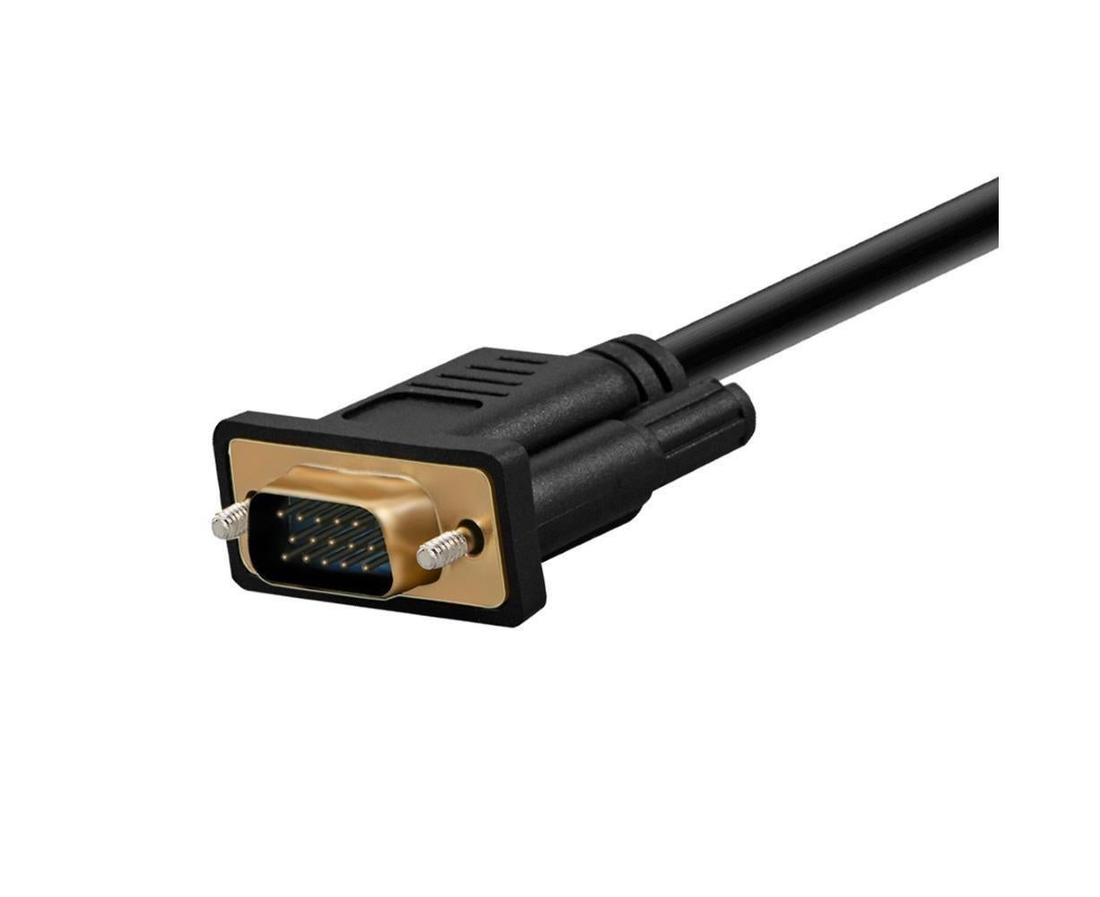 Portable HDMI-compatible to VGA High Clarity Converter Cable Cord for Computer Projector — image 3