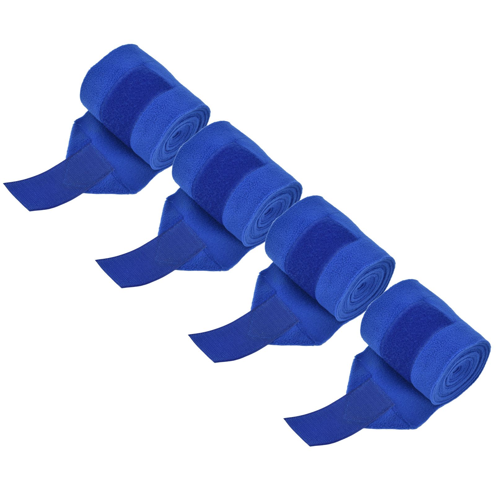 4Pcs Horse Leg Warp Hoop and Loop Fastener Guard Soft Polyester Set Kit for Dog Cow Cat Blue โ image 3
