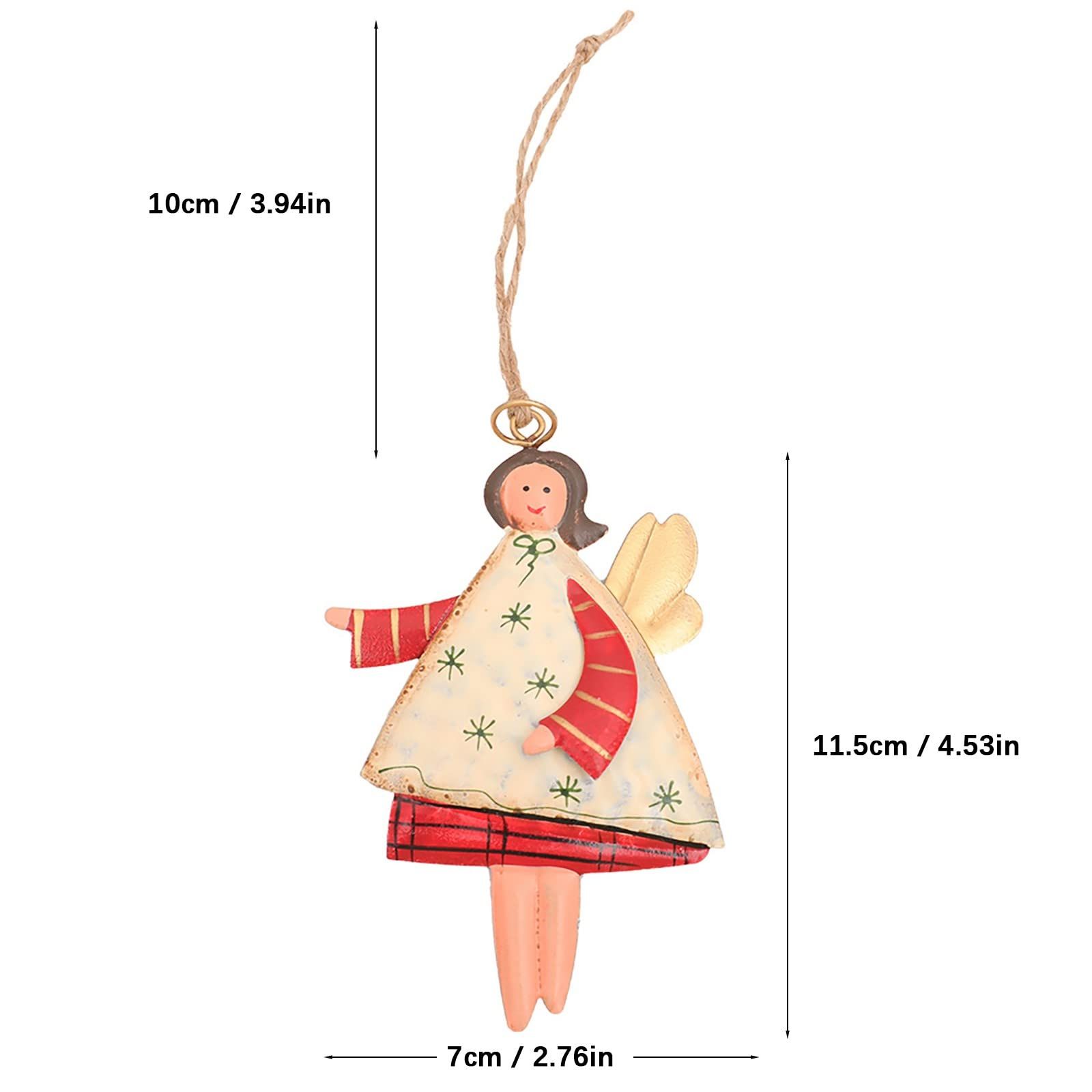 Personalized Christmas ornaments, creative art, hand-painted angel girl pendants, Christmas tree pendants, ornaments — image 5