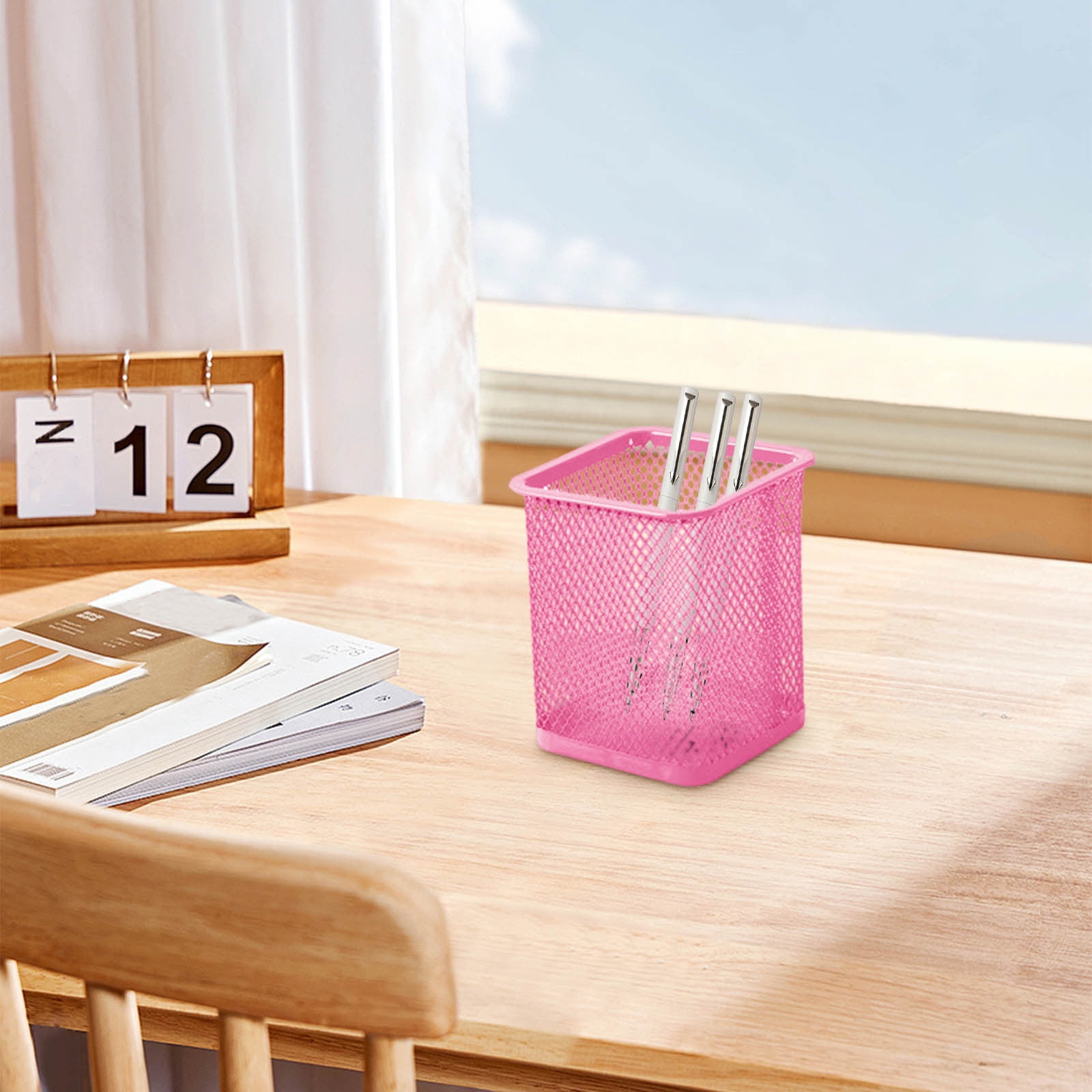 Pen Holder Mesh Pencil Holder Metal Pencil Holders Pen Organizer for Desk Office Pencil Holders, Back to Sch-ool Supplies J — image 4