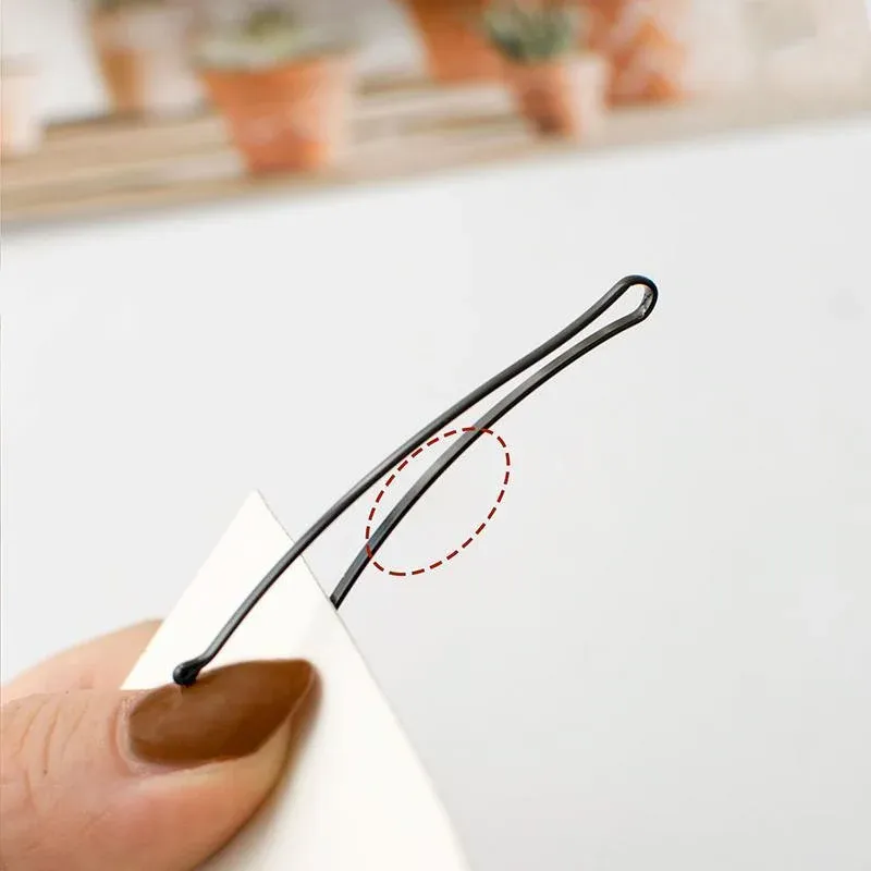40 PCS Short Black Waved Hair Pins Bobby Pins Grips Salon Dance Hair Accessories - Long Curved Clip โ image 5