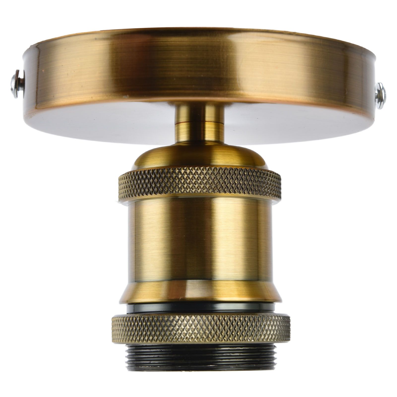 Vintage E26 E27 Lamp Socket Ceiling Lamp Holder with Accessories for Kitchen Bedroom Living Room 100‑240VAntique Gold — image 4