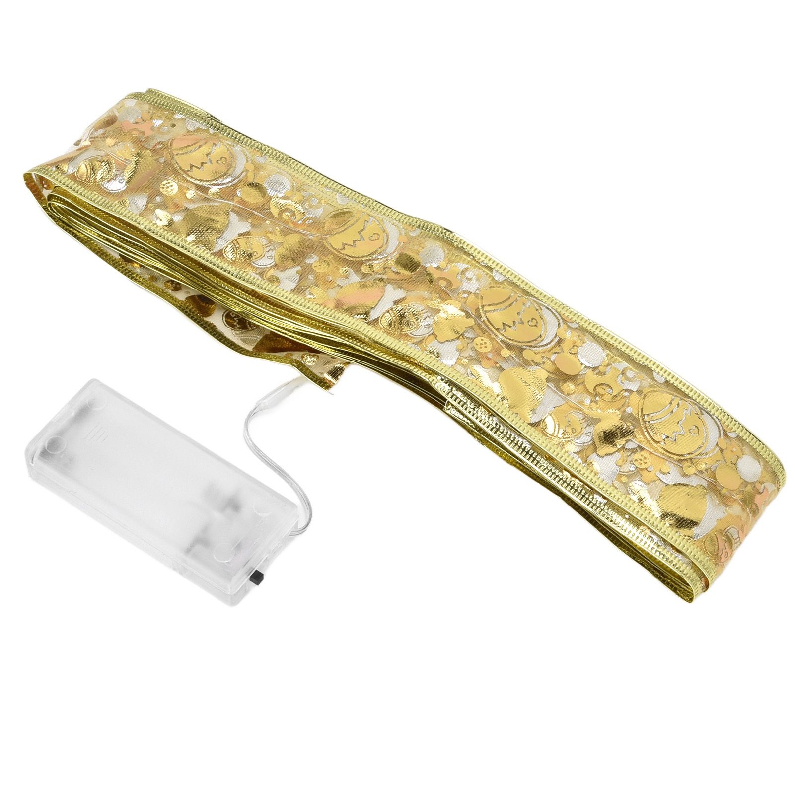 Ribbon Fairy LED Lights Gold Easter Decoration String Shining Ribbon Fairy Lights 5M — image 4