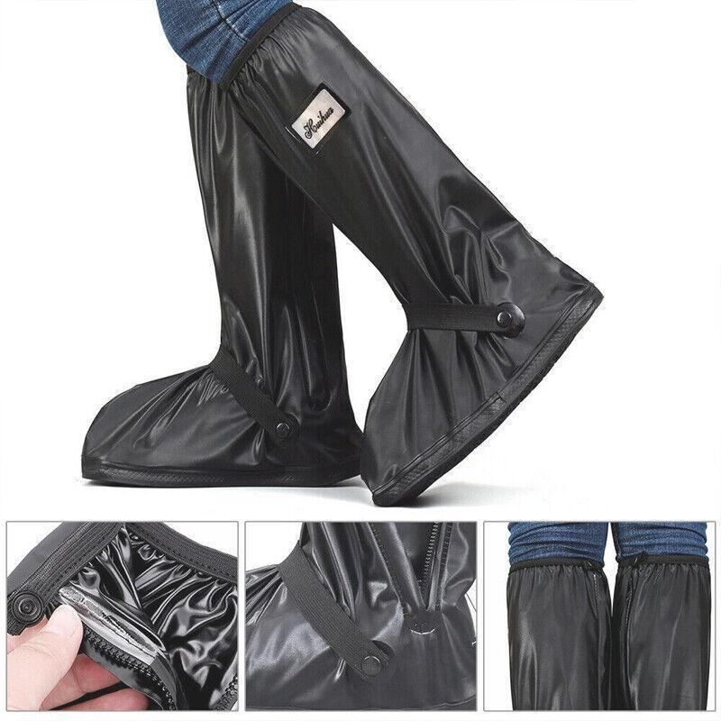 Waterproof Boot Gear Reusable Overshoe Rain Shoe Covers Anti-Slip Shoe Cover - M — image 3