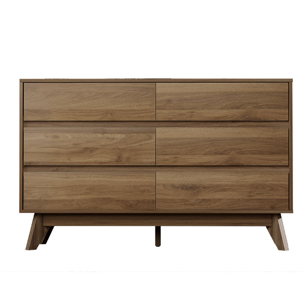 Artiss 6 Chest of Drawers - XAVI Walnut — image 5