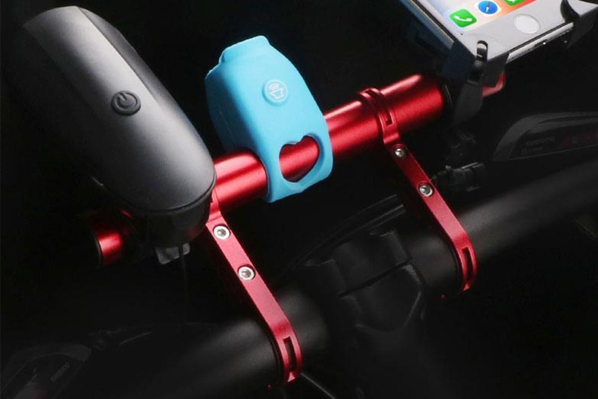 20cm Aluminum Alloy Bicycle Handlebar Extender Mount - Red โ image 4