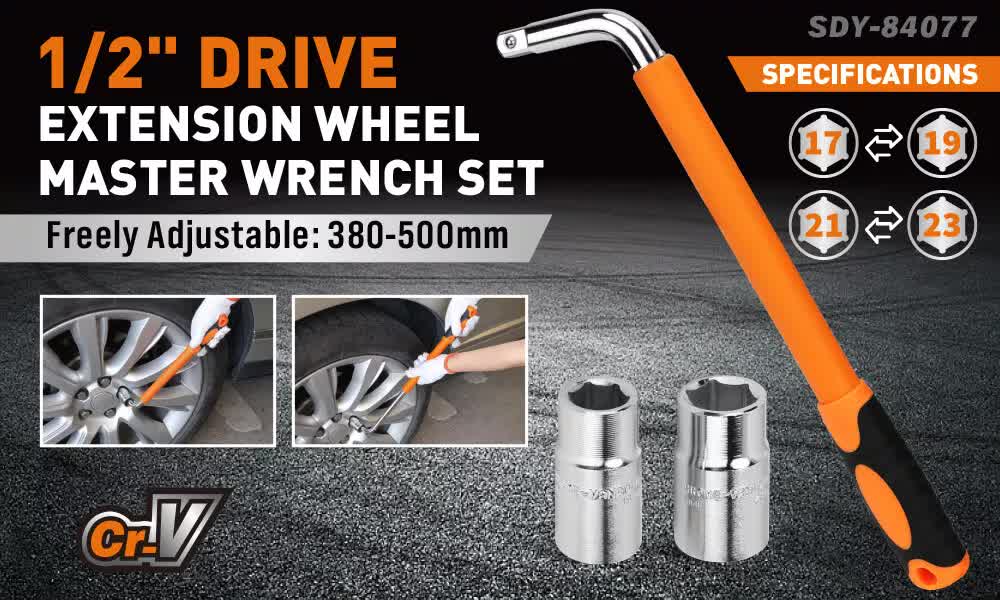 3Pcs Telescoping Lug Wrench 17/19mm 21/23MM Extendable Lug Wrench Tire Wrench โ image 3