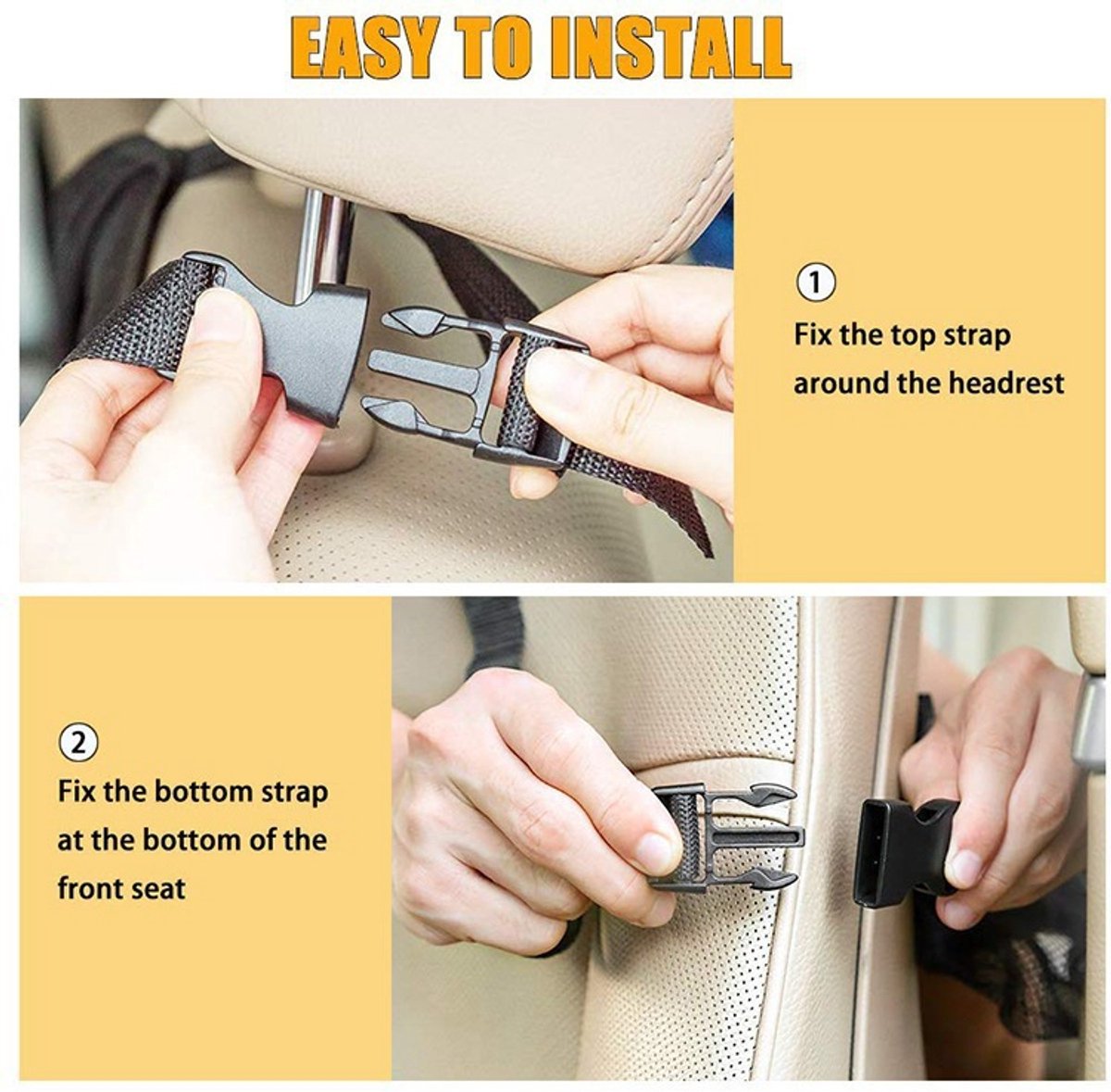 Back Seat Organizer 2-piece – 40×60cm, for children/iPad — image 5