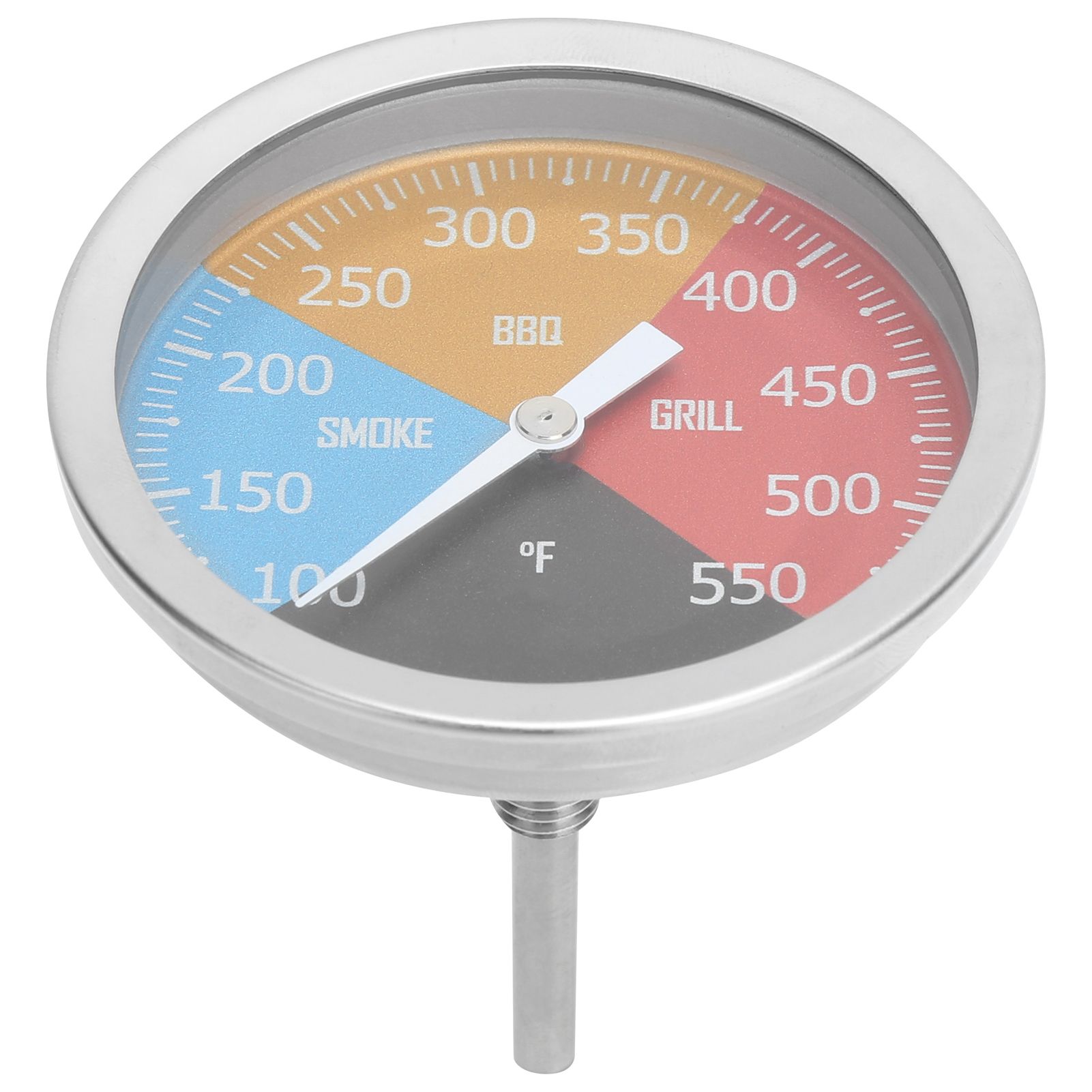 100‑550℉ Metal Oven Temperature Gauge Pointer Type for Smoke BBQ Grill Household Cooking — image 5