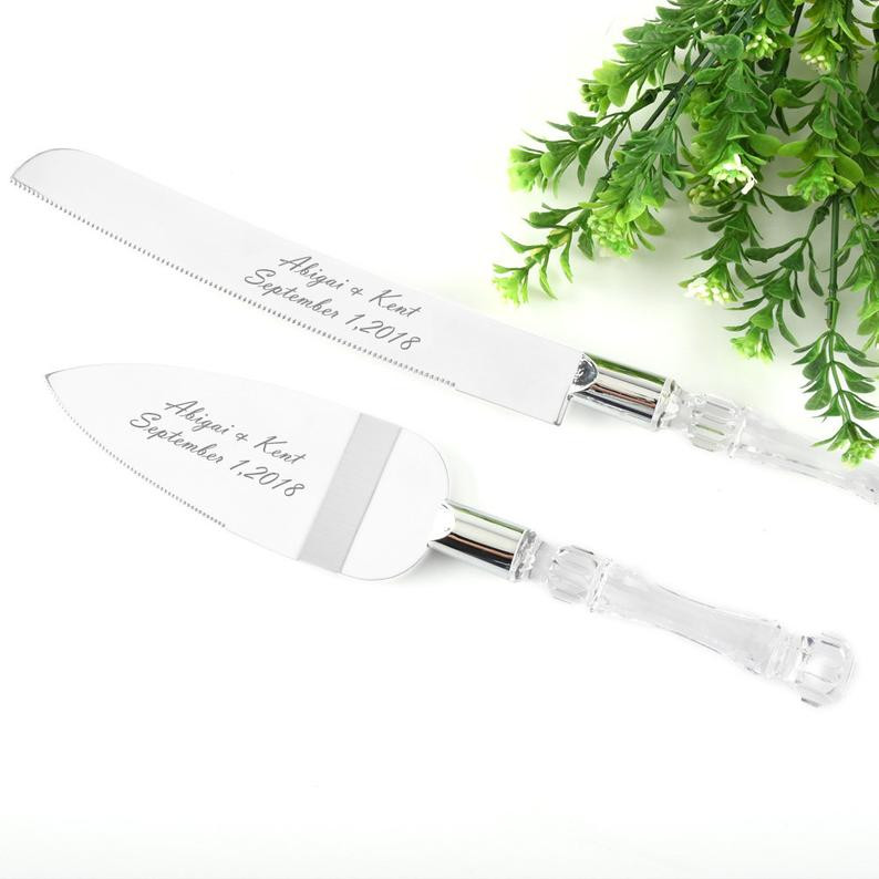 Cutting Cake Knife and Silver Blade Cake Server Set Wedding Anniversary Engagement Birthday Party Gift Boxed โ image 3