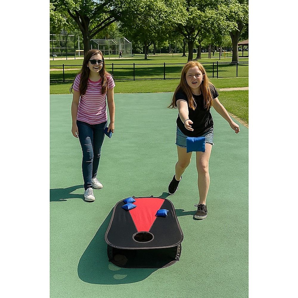 Collapsible Portable Corn Hole Boards With 8 Cornhole Bean Bags, Carry Case โ image 2