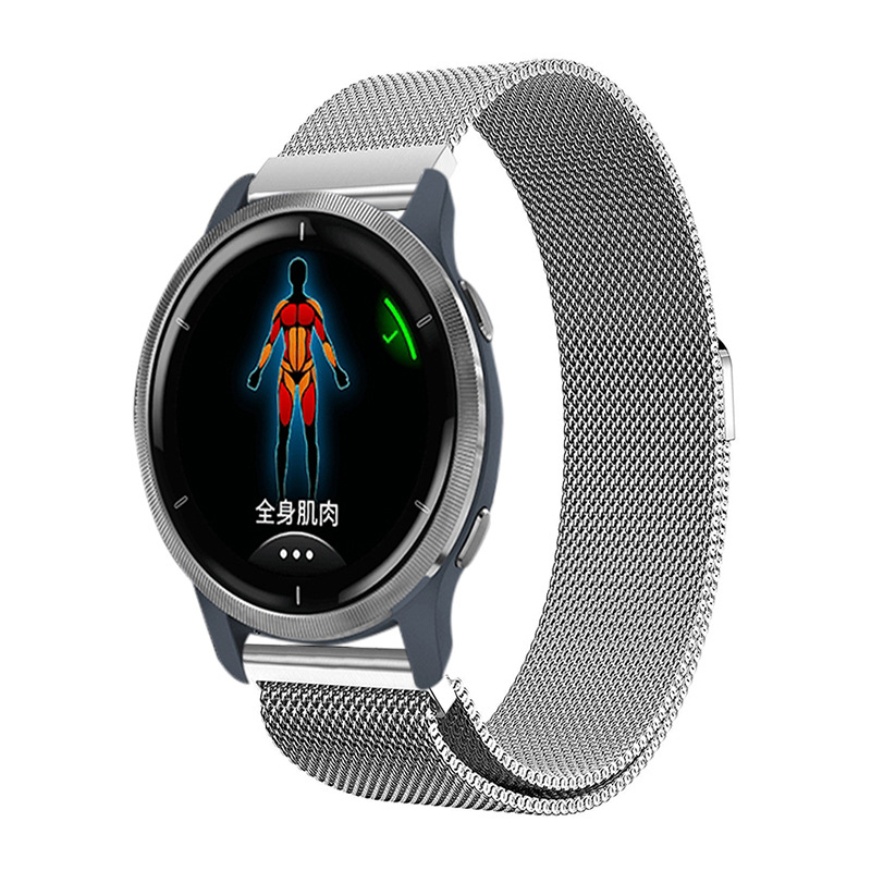 Garmin Venu 2 2S SQ Compatible Stainless Steel Gold Milanese Magnetic Bracelet โ image 3