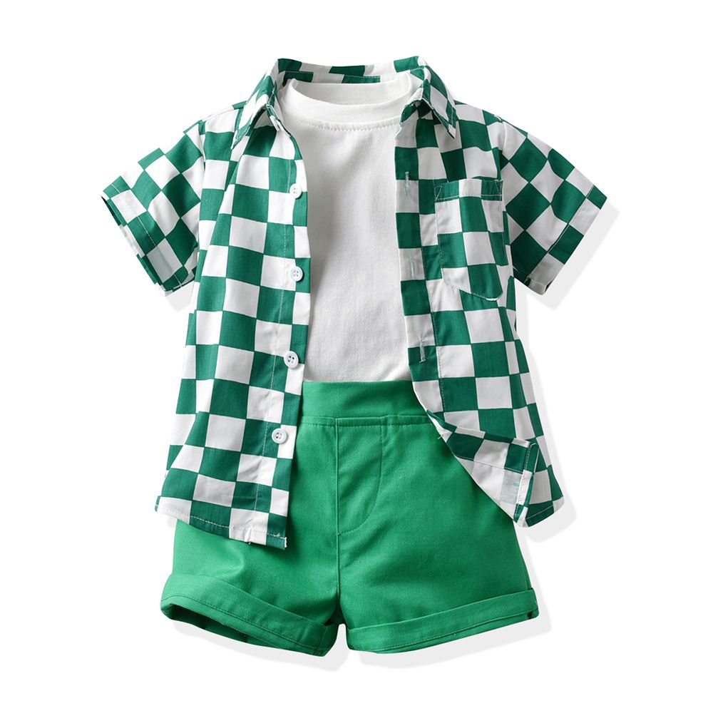 Top and Top Boys Plaid 3 Piece Set Cotton Black 90cm โ image 5