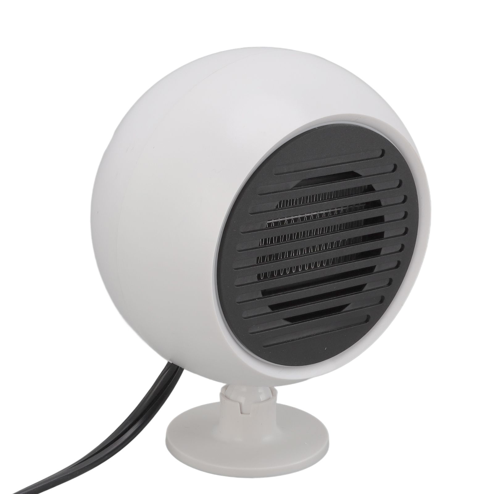 Car Heater Constant Temperature Low Noise Wide Angle 360° Adjustable Car Heater Fan White 12V — image 2