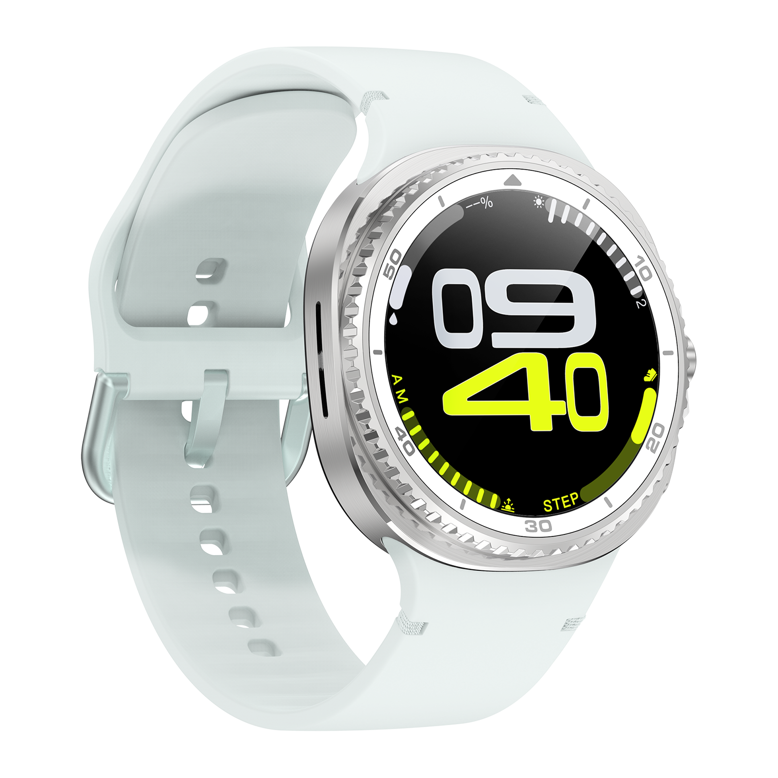 Watch8Classic-SU02 Smart Watch, Full Touch Screen Silicone Sports Wrist Watch for Men Women，Green — image 3