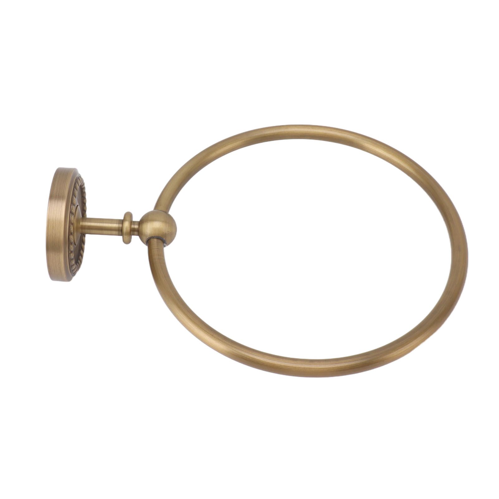 Bath Towel Ring Copper Round Wall Mounted Hand Shower Towel Holder Rack for Bathroom 970830 โ image 5