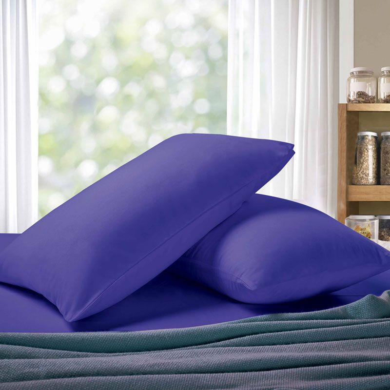 1000TC Premium Ultra Soft Standrad size Pillowcases 2-Pack - Royal Blue โ image 2