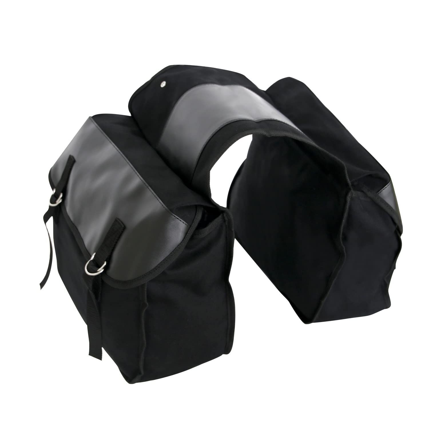 Bike Bags Canvas Cycling Equipment Pack Multifunctional Messenger Rear Seat Trunk Carrier Bag Bicycle Shelf Pack Saddle (Black) โ image 2