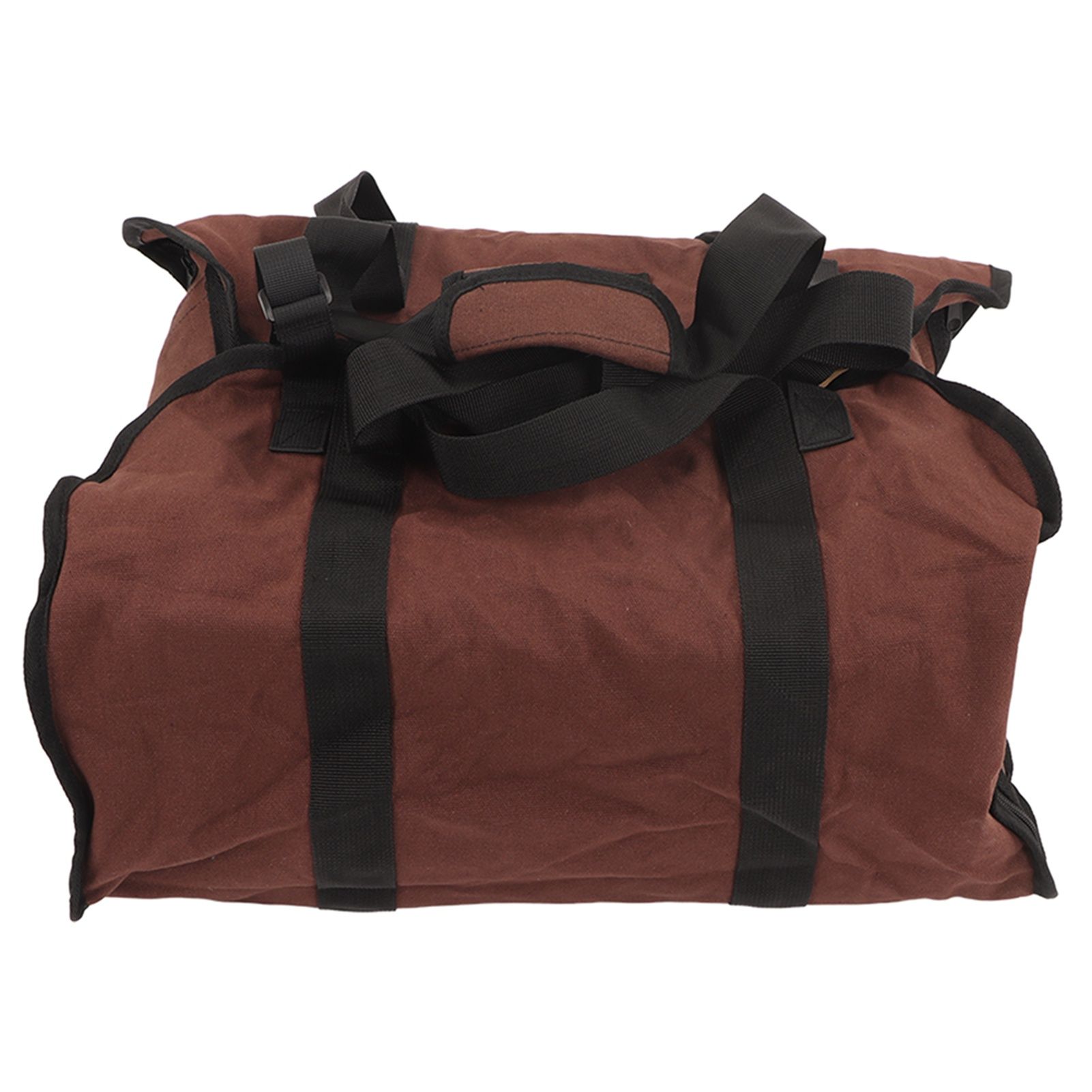 Firewood Bag Large Capacity Heavy Duty Wearable Canvas Outdoor Firewood Carrier for Camping Picnics BBQ โ image 5