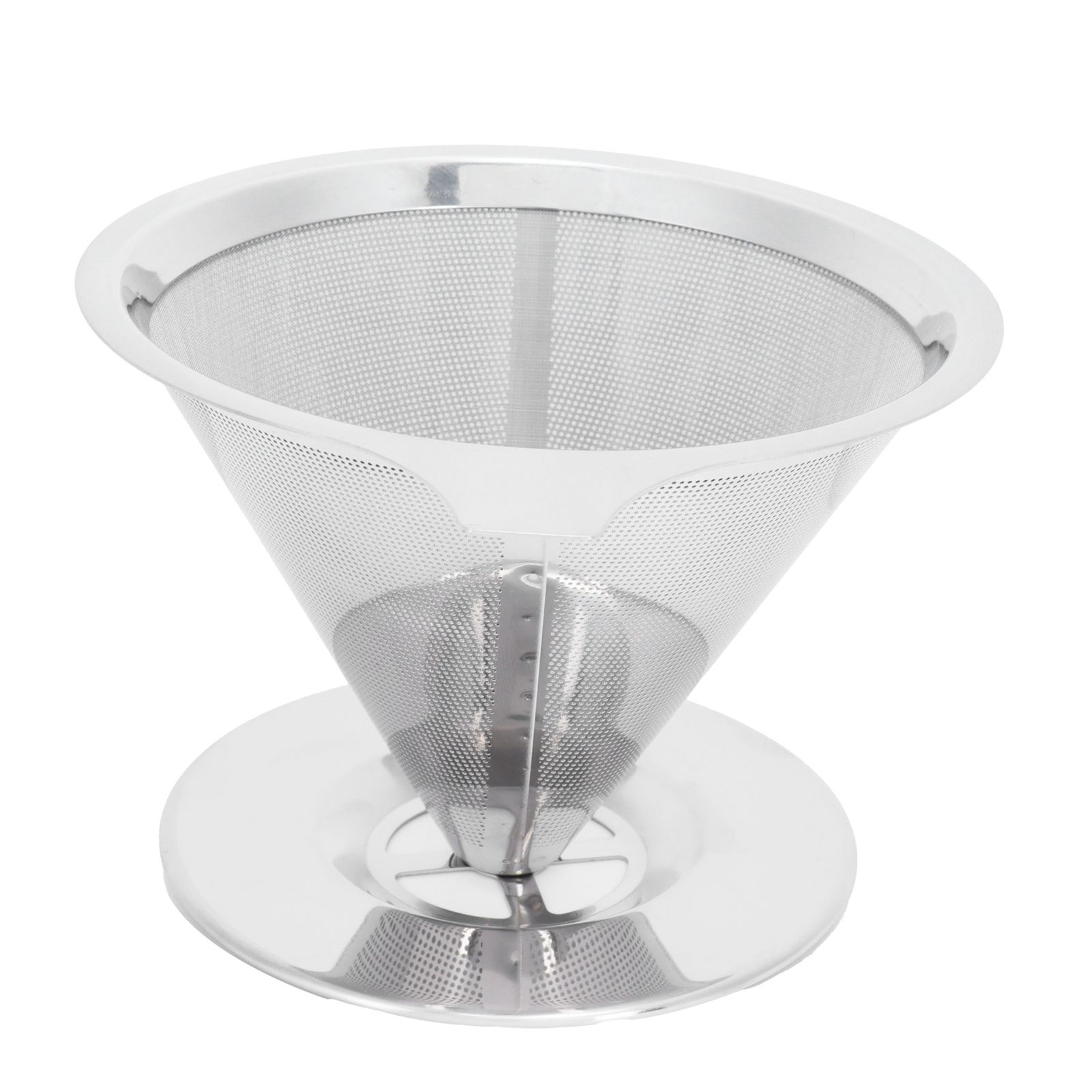 Stainless Steel Brew Drip Coffee Filter Funnel Cup Dripper Coffee Machine Accessories — image 3