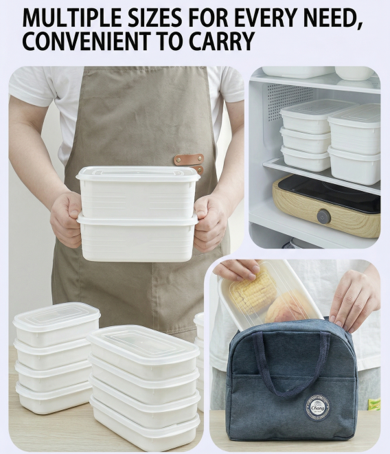 Airtight 700ml Food Storage Container, 1-Pack – BPA-Free, Freezer & Microwave Safe with Soft-Seal Lid, Stackable for Fridge Organization, Ideal for Meal Prep — image 6