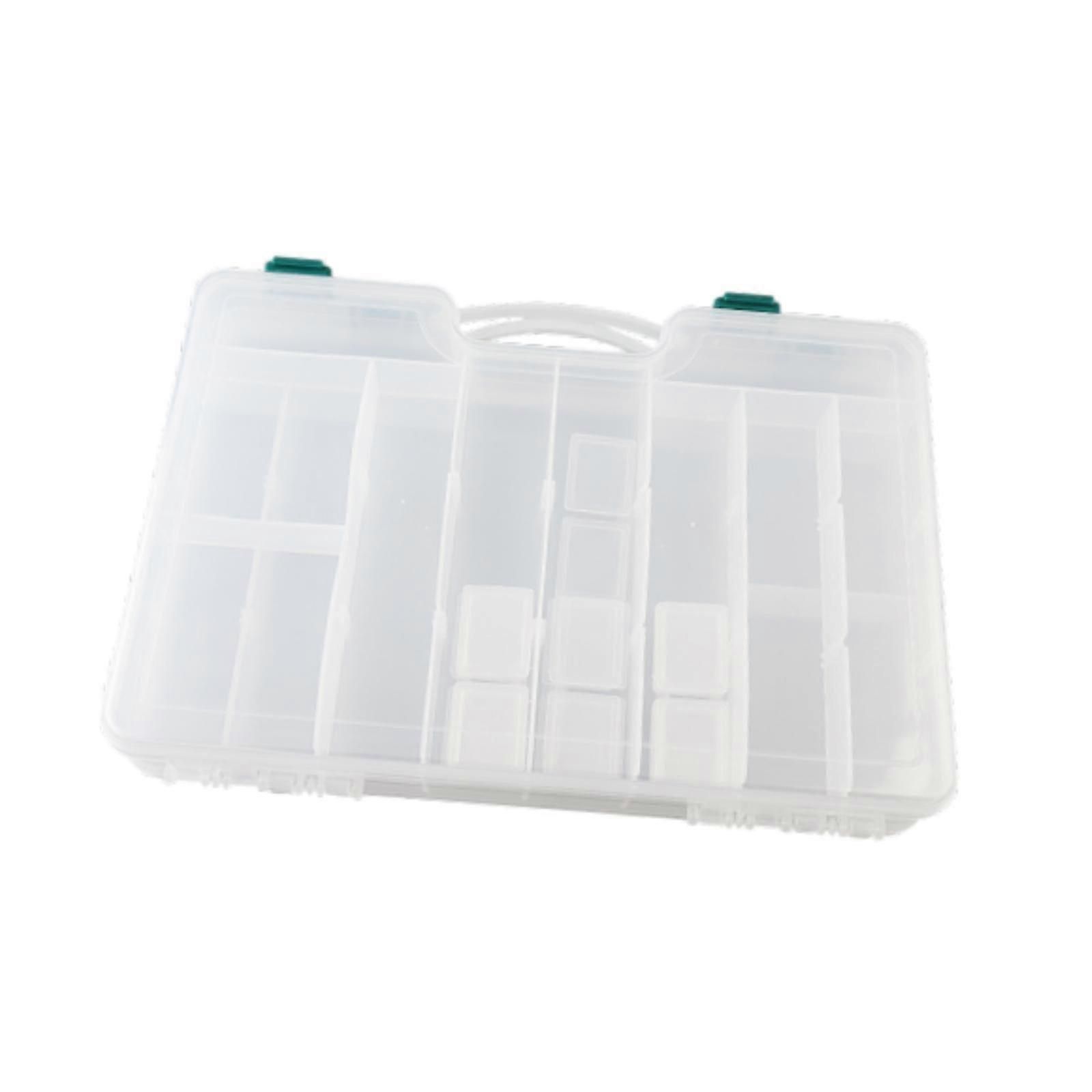 Fishing Tackle Box Organizer with Removable Dividers,44 Grids,Fishing - White — image 4