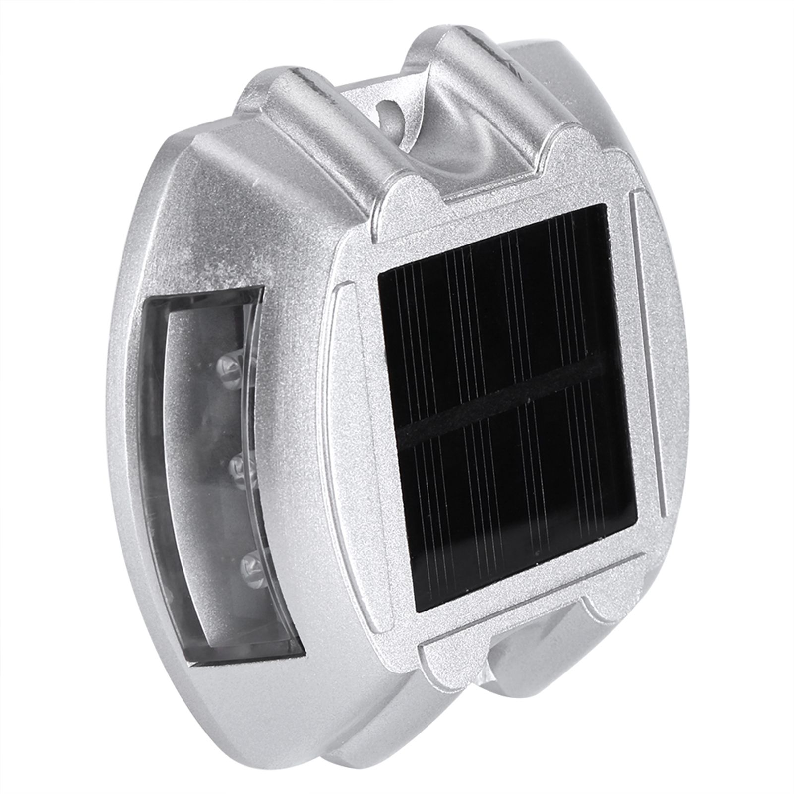 Casting Aluminum Solar Power 6 LED Outdoor Waterproof Driveway Pathway Light Road Lamp (Red) — image 3