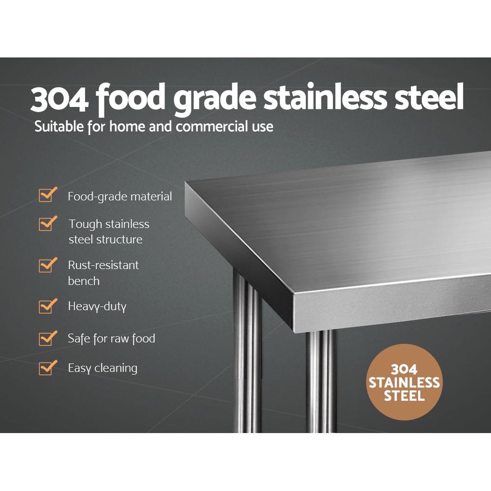 Cefito 1829x610mm Stainless Steel Kitchen Bench 304 โ image 3