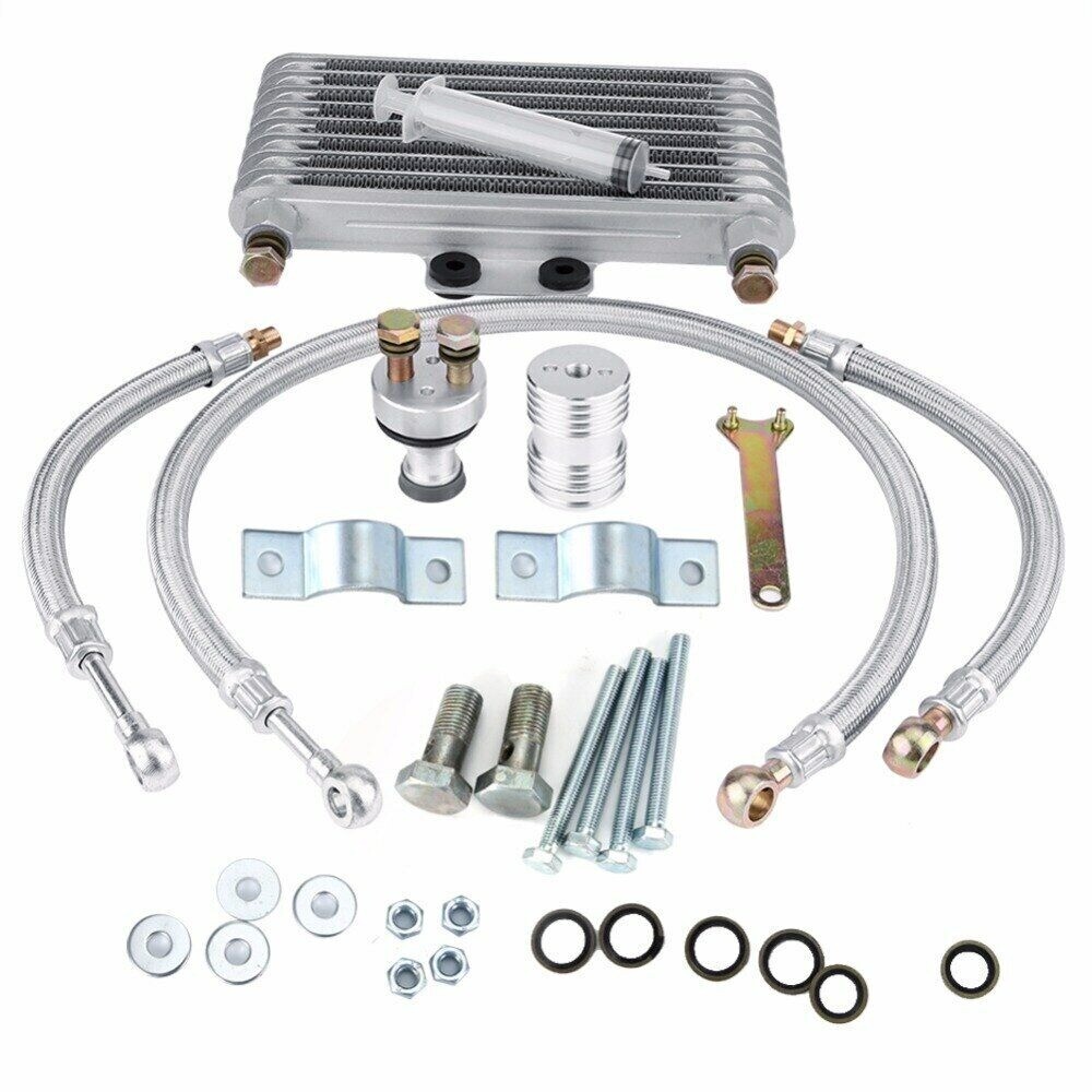 New 125ml Motorcycle Oil Cooler Cooling Radiator Kit For Honda CB CG 100CC-250CC — image 5
