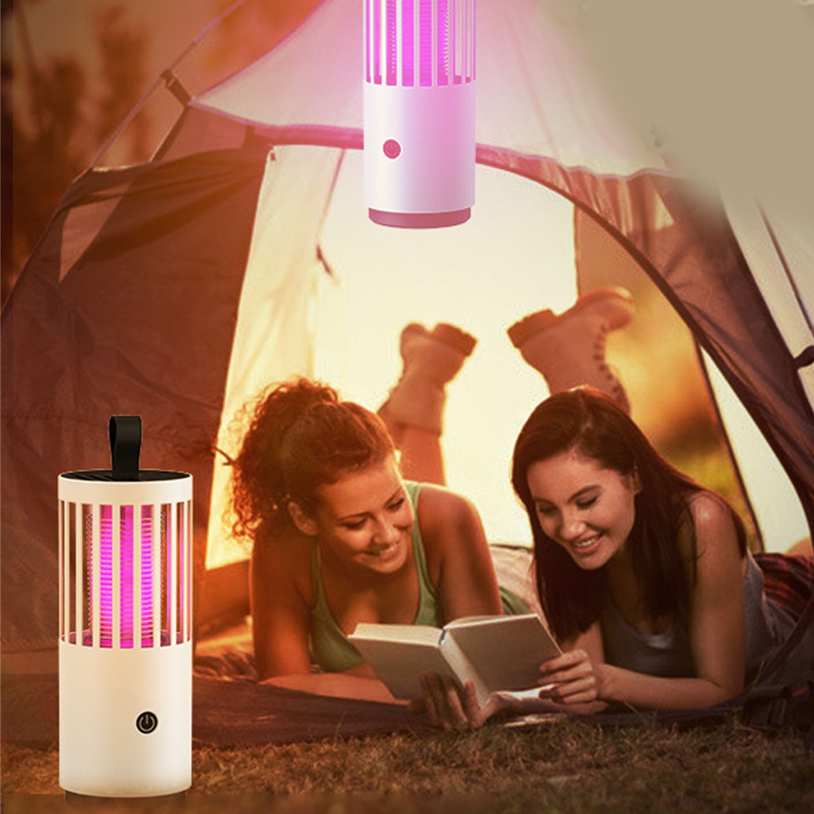 Mosquito Killing Lamp Electric Shock Strong Suction USB Rechargeable Mosquito Trap Lamp Zapping Light for Indoor Outdoor Rechargeable (Electric Shock — image 5