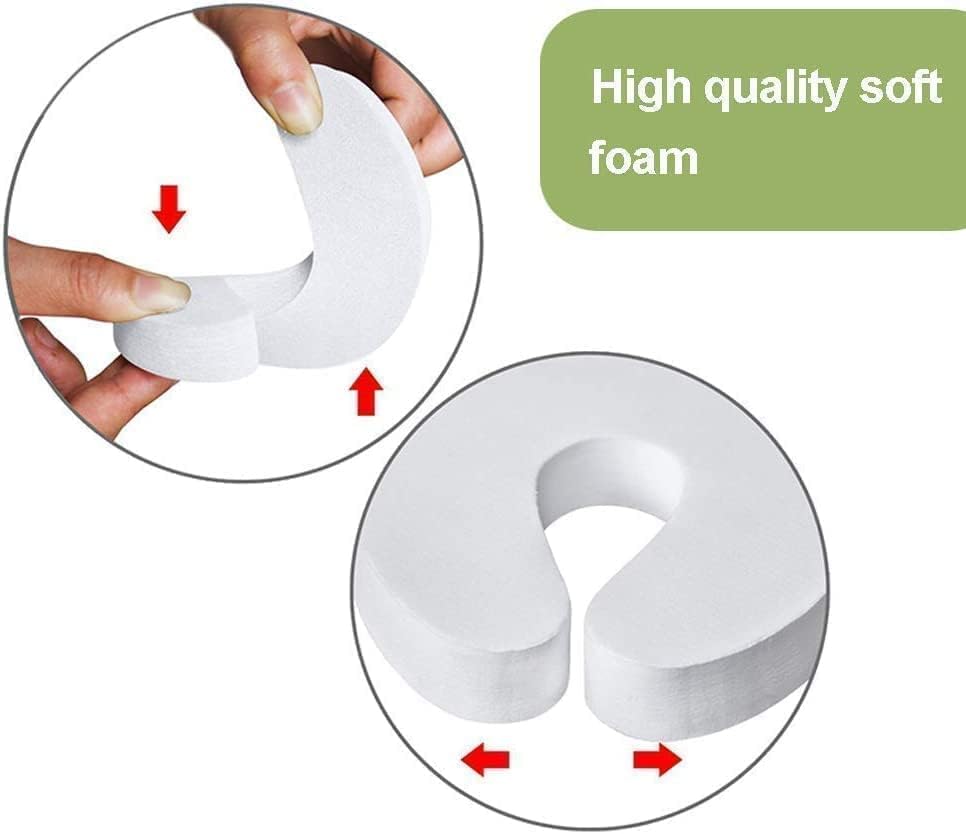 [6-pack -1.5 cm] Door wedge lock, child door safety lock, baby safe door stopper, protect children's fingers with soft foam protection, prevent finger pinching — image 2