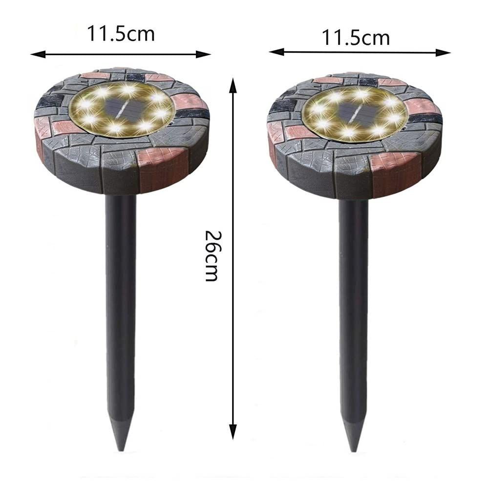 2pcs String Lights, Outdoor String Solar Powered Fairy Lights Waterproof Garden Decorative Lights, Garden ( White Light) — image 2