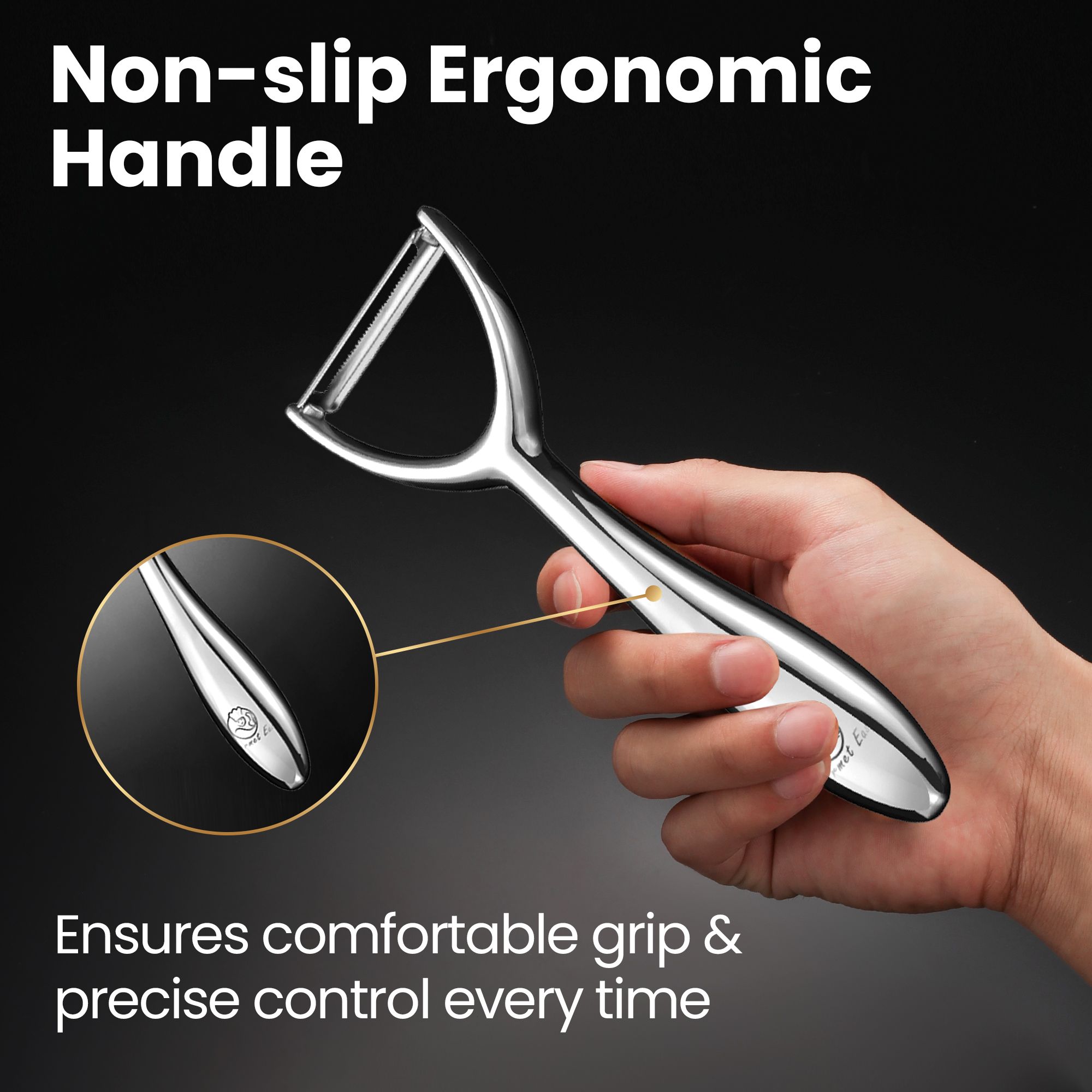 Gourmet Easy Vegetable Peeler, Apple Peeler, Stainless Steel Y Peeler for Fruits — image 3