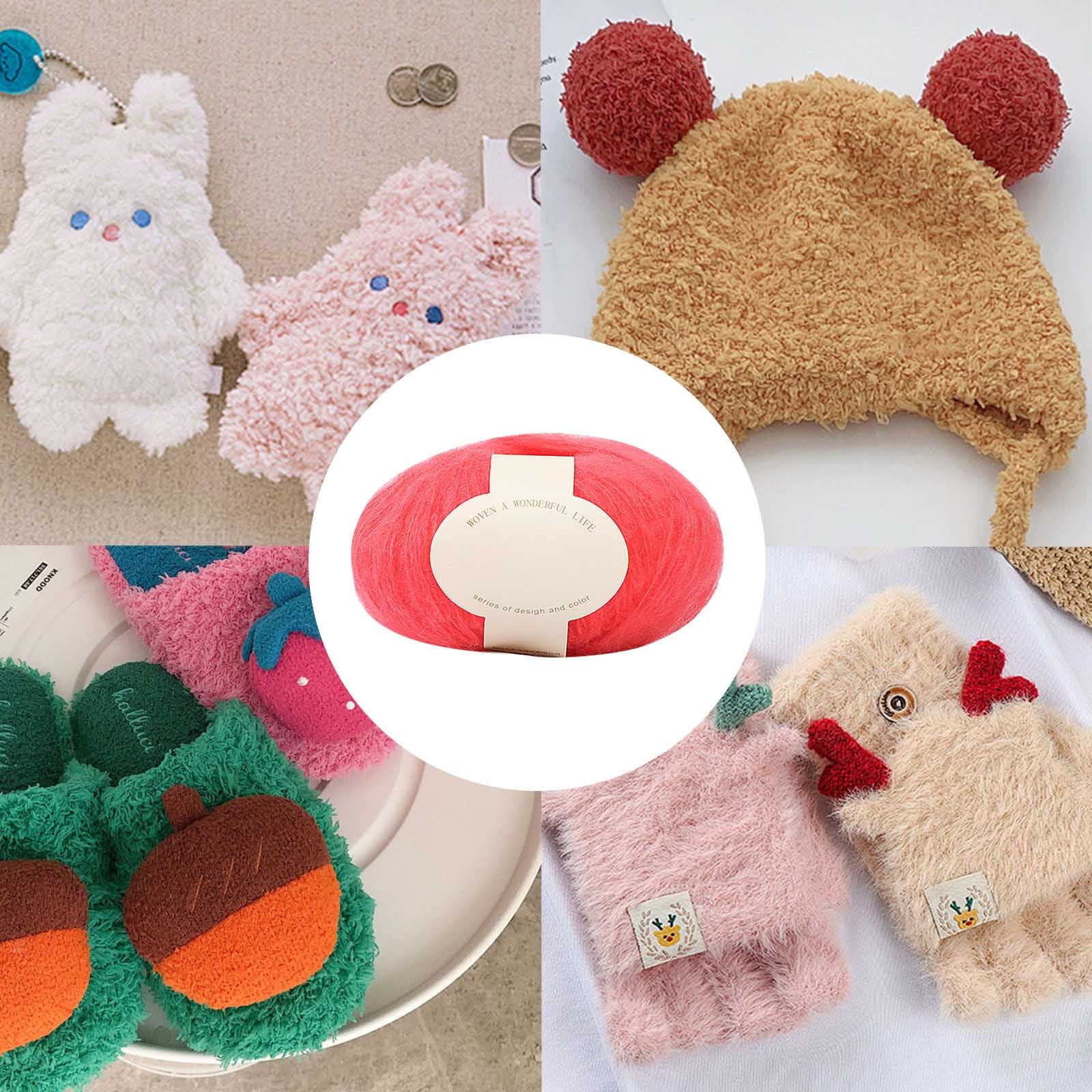 Clearance! Boovnll Mohair Yarn, Soft Yarn for Crocheting, Hand Knitting Hats, Sweater, Scarves, Crafts, Home Decorations, DIY Kids Toys, Yarn 10 โ image 2