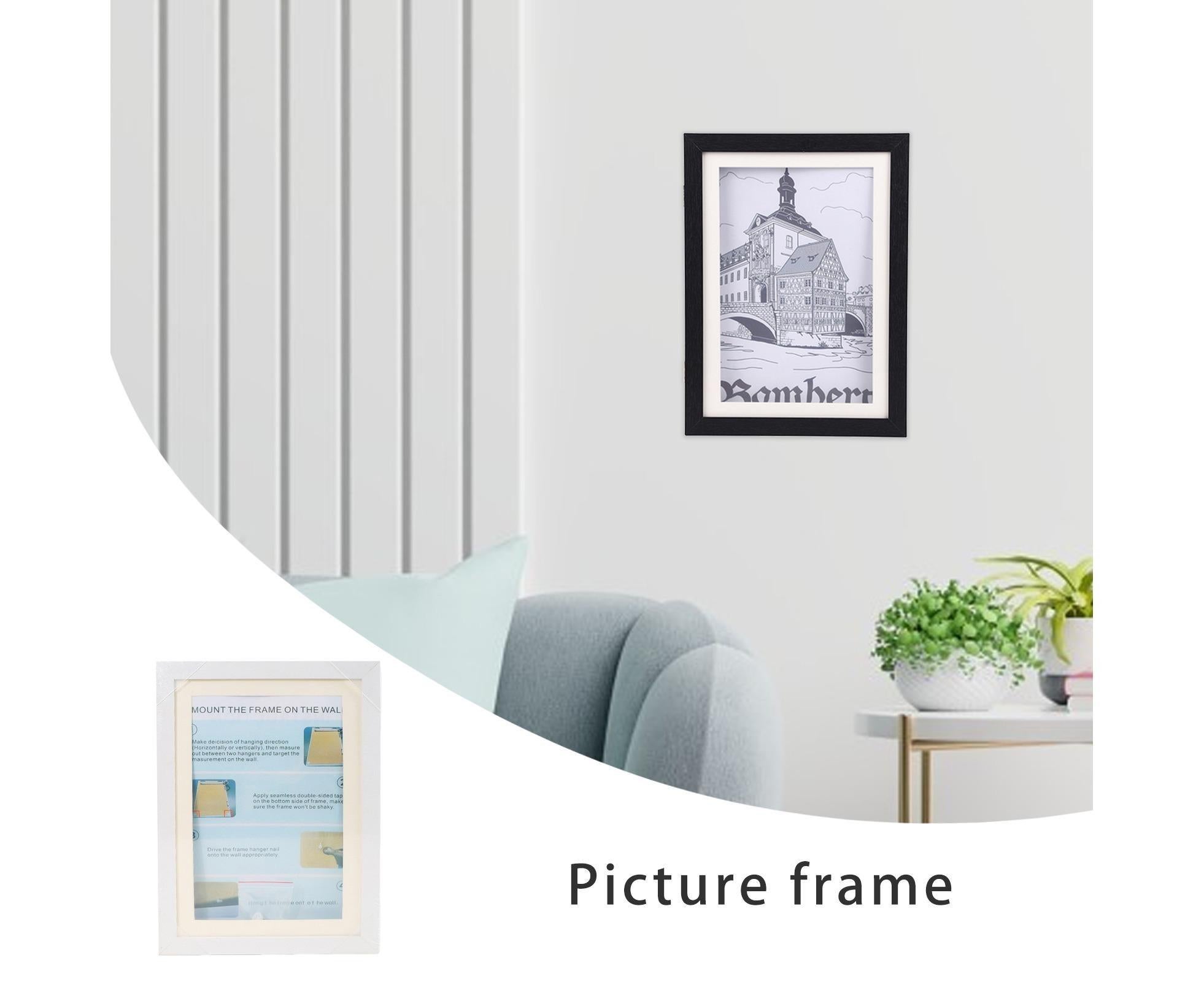 babies Artwork Frame Front Opening Picture Frame High Strength Easy Installation Artwork Craft Photo Frame Hanging Wall Decor - White — image 4