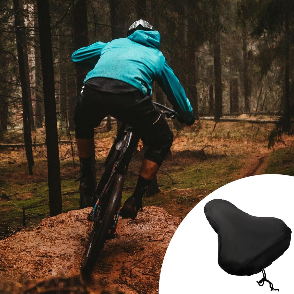 2 pieces - Bicycle Saddle Cover - Waterproof Saddle Cover - Cover for Bicycle Saddle - Rain Cover - Saddle Cover - with drawstring - outdoor saddle cover โ image 2