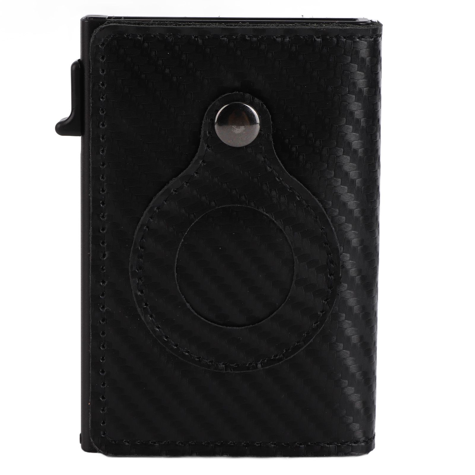 Card Wallet Soft Leather Large Capacity Lose Proof Multifunctional Men Wallet Gift Carbon Fiber Black โ image 2
