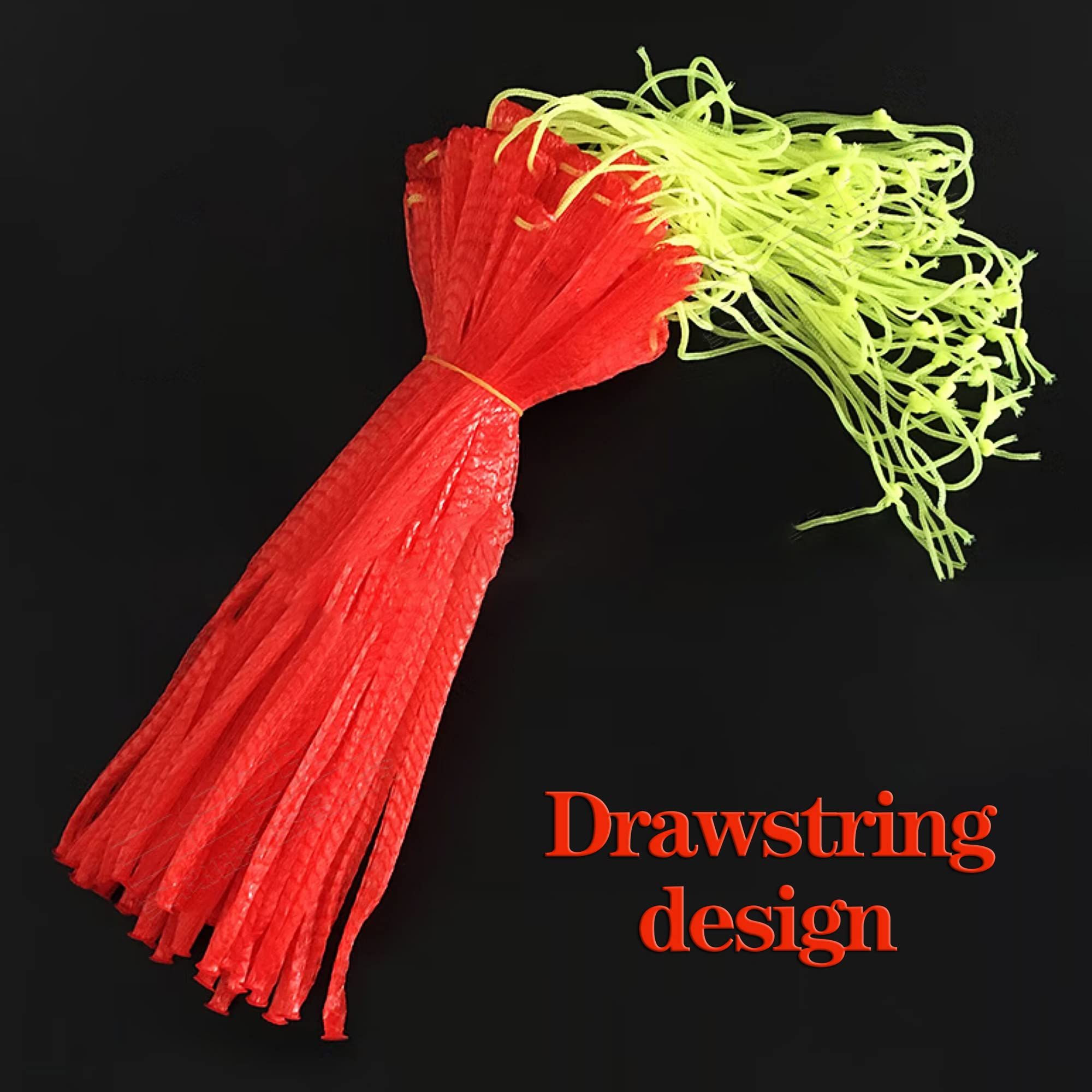 100 pc Thicken Melon Nets Watermelon Nets Melon Cradle Hanging Watermelon Nets Bags Melon Hammocks Fruit Mesh Bag with Drawstring — image 2