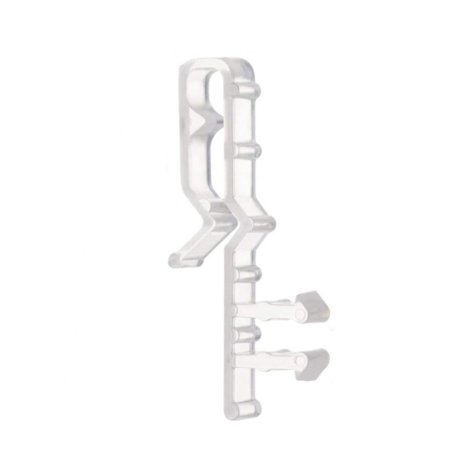 1 Piece Hidden Blind Clips, Clear Plastic Valance Retainer Clips for 2 Inch Channel Window Blinds, Replacement Hardware for Home Windows, 2 inches