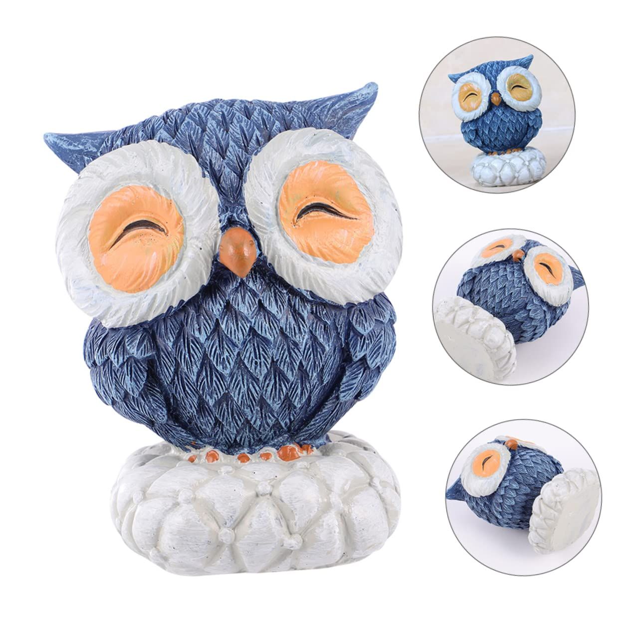 1pc Owl Ornament Garden Owl Statues Owl Garden Statue Ornament for Kids Mini Bird Statue Decorative Bird Figure โ image 4