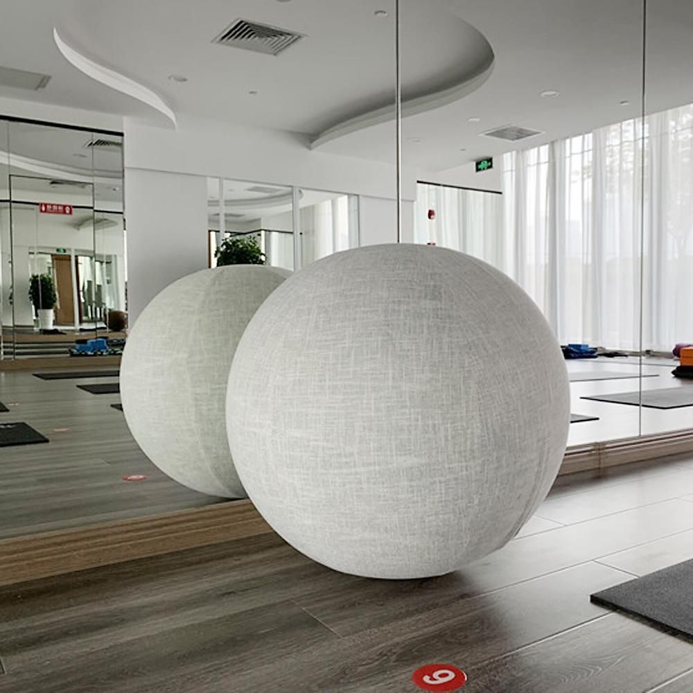 65cm Cotton Linen Yoga Ball Cover Protective Exercise Ball Skin Wrap Accessory β image 2