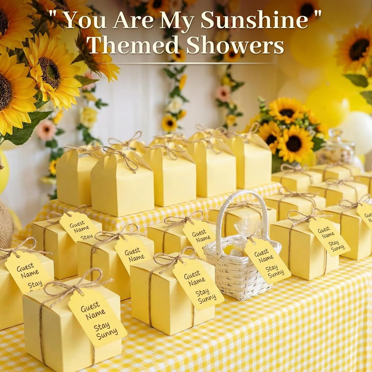 120pc Gift Tags with String - Blank Yellow Paper Hanging Tags for Wedding & Birthday Gifts DIY — image 5