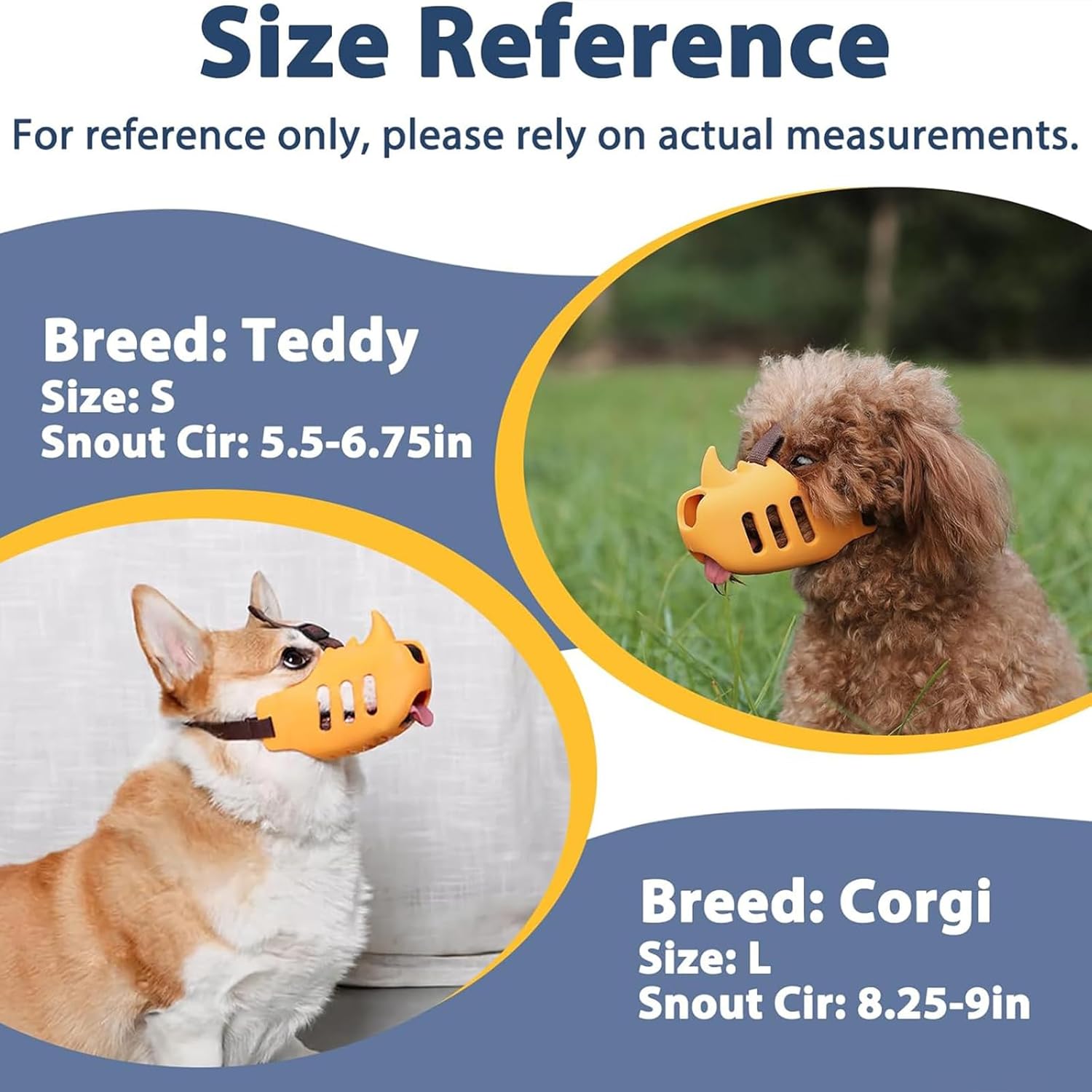 Silicone Dog Muzzle, Soft Muzzle for Small Medium Dogs, Breathable Silicone Cage Mouth Cover for Poodle Dachshund to Prevent Biting and Chewing Adjustable Head — image 6