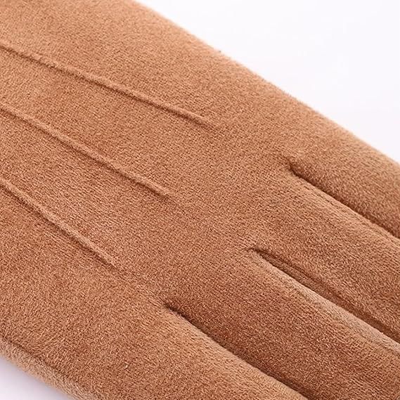 Women Winter Warm Touchscreen Gloves Thermal Fleece Lined Mittens Outdoor Suede Gloves — image 5